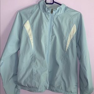 Baby blue 90s windbreaker